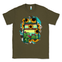 Army Green Alabama Map Sunflower Cactus Serape Classic Tee - RanaPortraitStore