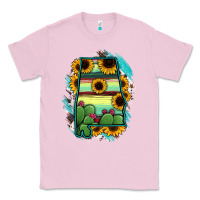Bubblegum Pink Alabama Map Sunflower Cactus Serape Classic Tee - RanaPortraitStore