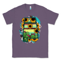 Lavender Alabama Map Sunflower Cactus Serape Classic Tee - RanaPortraitStore