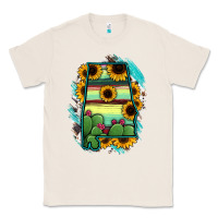 Natural Alabama Map Sunflower Cactus Serape Classic Tee - RanaPortraitStore