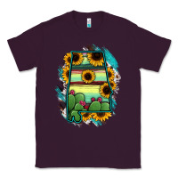 Plum Alabama Map Sunflower Cactus Serape Classic Tee - RanaPortraitStore
