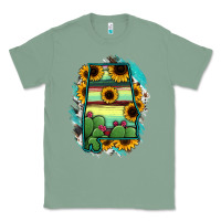 Sage Alabama Map Sunflower Cactus Serape Classic Tee - RanaPortraitStore