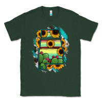 Sports Green Alabama Map Sunflower Cactus Serape Classic Tee - RanaPortraitStore