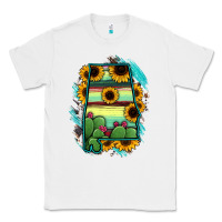 White Alabama Map Sunflower Cactus Serape Classic Tee - RanaPortraitStore