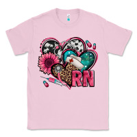 Bubblegum Pink rn registered nurse hearts Classic Tee - Jasminsmagicworld