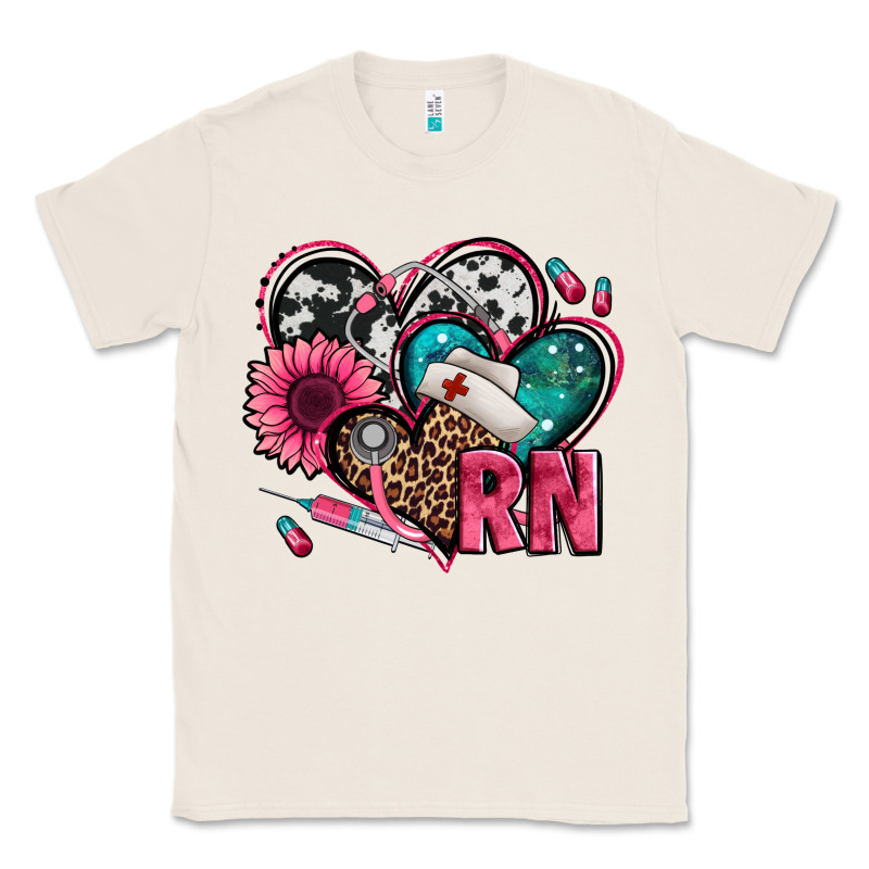 Rn Registered Nurse Hearts Classic Tee by Jasminsmagicworld | Teevron