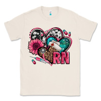 Natural rn registered nurse hearts Classic Tee - Jasminsmagicworld