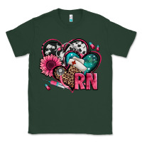 Sports Green rn registered nurse hearts Classic Tee - Jasminsmagicworld