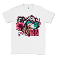 White rn registered nurse hearts Classic Tee - Jasminsmagicworld