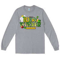 Heather Grey lucky teacher St. Patrick's Day Long Sleeve Tee - HowdyJamesFarm