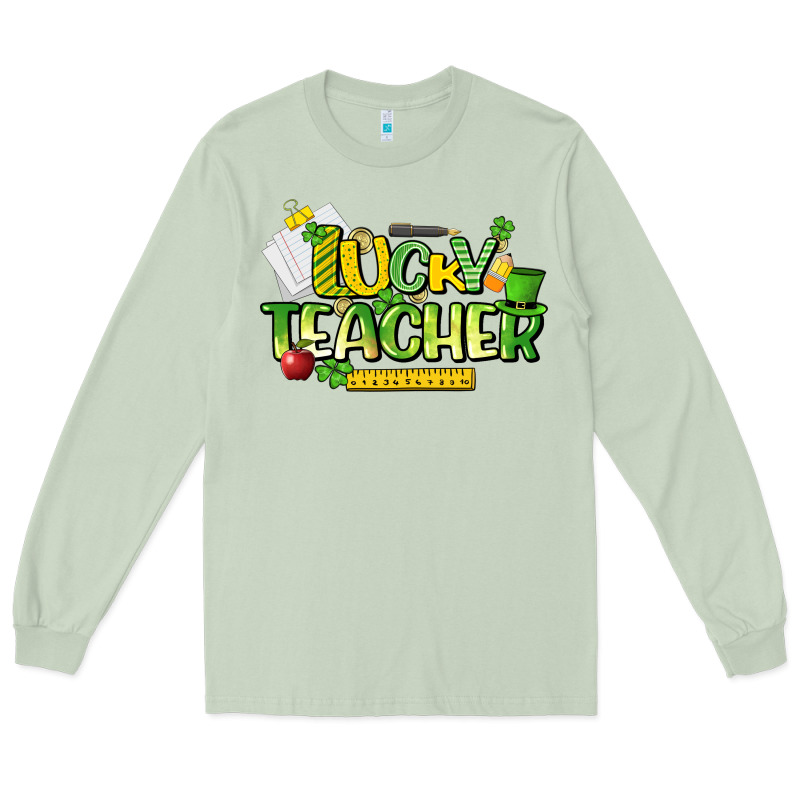 Lucky Teacher St. Patrick's Day Long Sleeve Tee by HowdyJamesFarm | Teevron