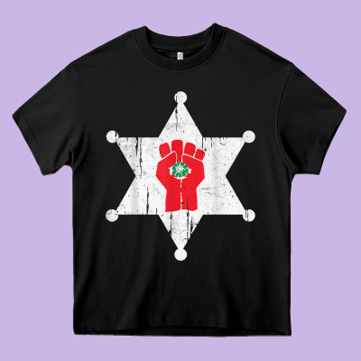 Gonzos Sheriff Hunters S Thompson Heavy Core Tee Designed By Craftify