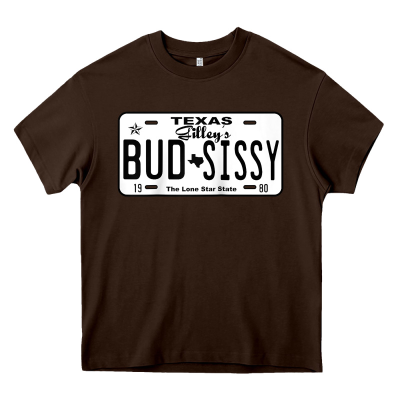 Country Love Gilley's Bud N Sissy Texas Cowboy License Gift Raglan Bas Heavy Core Tee by Craftify | Teevron