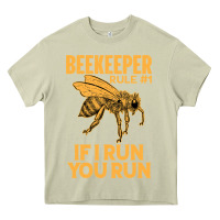 Mossy bee beekeeper if i run you run bumble bee humour 449 hive beekeeping Heavy Core Tee - Craftify