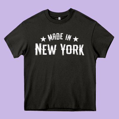 Made In New York Ny City Nyc New Yorker My Home State Pride Premium T- Heavy Core Tee Designed By Craftify