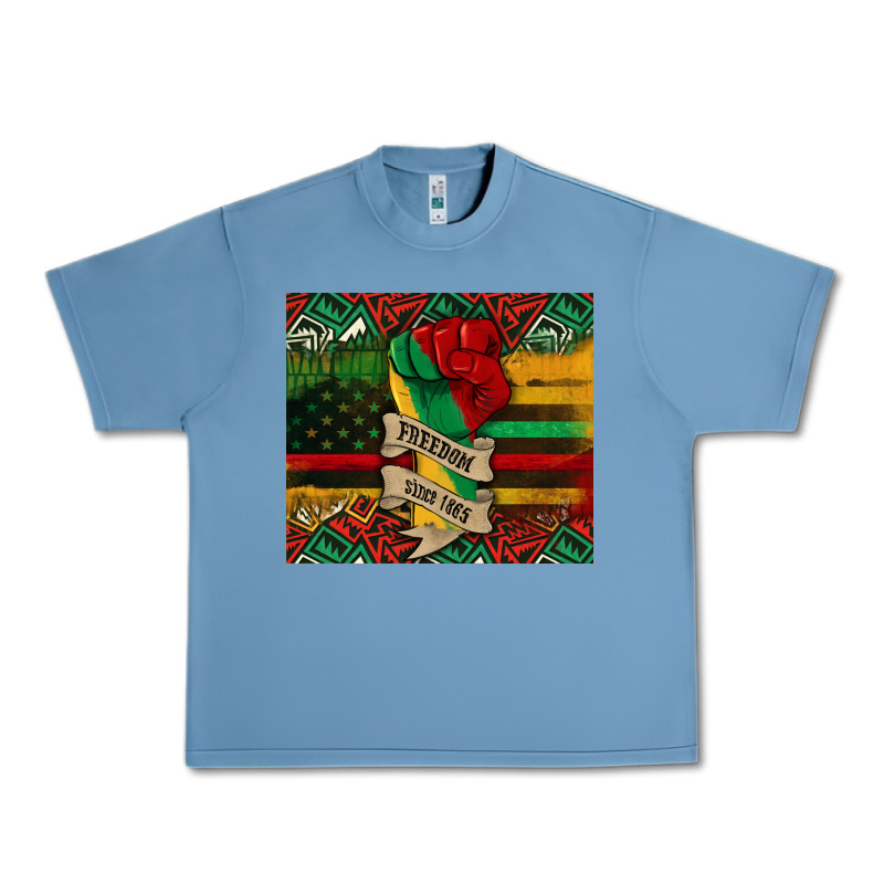Juneteenth Freedom Since 1865 Urban Heavy Tee by CowGirlArtShop | Teevron