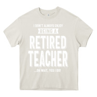 Cream Retired Teacher Heavy Core Tee - Craftify