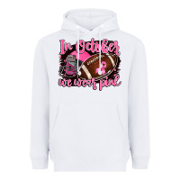White in october we wear pink with football Heavyweight Hoodie - BarkalooDesign