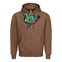 Chestnut Cayuga Duck Zipper Hoodie - LillyAllenDesigns
