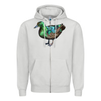 Dove Grey Cayuga Duck Zipper Hoodie - LillyAllenDesigns
