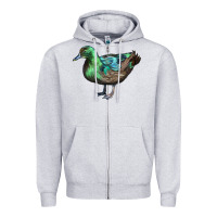 Heather Grey Cayuga Duck Zipper Hoodie - LillyAllenDesigns
