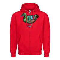 Red Cayuga Duck Zipper Hoodie - LillyAllenDesigns