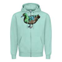 Seafoam Cayuga Duck Zipper Hoodie - LillyAllenDesigns
