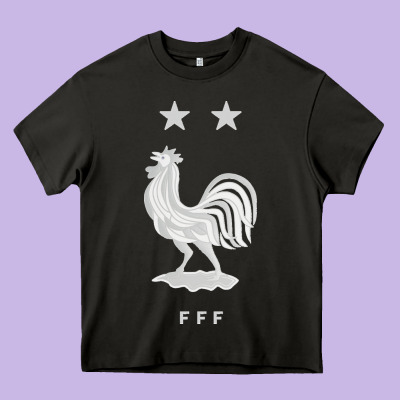 Fff Two Stars Heavy Core Tee Designed By Craftify