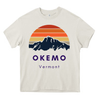 Cream Okemo Vermont Skiing Snowboarding Hikers Gifts for VT Travel Heavy Core Tee - InspiraDesign