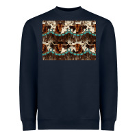 Longhorn Cow Pattern Heavyweight Sweatshirt | Teevron