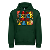Forest Green little sister biggest fan softball Urban Hoodie - AdoDesignShop