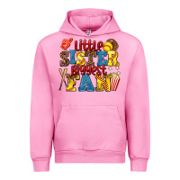 Fuchsia Pink little sister biggest fan softball Urban Hoodie - AdoDesignShop