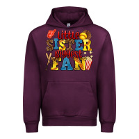 Mauve Wine little sister biggest fan softball Urban Hoodie - AdoDesignShop