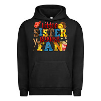Pigment Black little sister biggest fan softball Urban Hoodie - AdoDesignShop