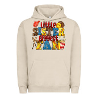 Pigment French Oak little sister biggest fan softball Urban Hoodie - AdoDesignShop