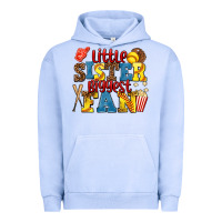 Pigment Grape Ice little sister biggest fan softball Urban Hoodie - AdoDesignShop