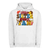Pigment Lunar Rock little sister biggest fan softball Urban Hoodie - AdoDesignShop