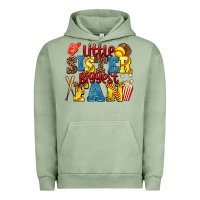 Pigment Oil Green little sister biggest fan softball Urban Hoodie - AdoDesignShop