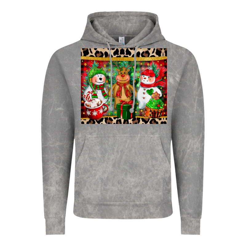 Christmas Snowman Polar Bear Reindeer Vintage Hoodie by CowGirlArtShop | Teevron