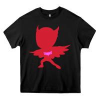 Black owlette illustration Heavy Core Tee - InspiraDesign