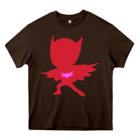 Chocolate Brown owlette illustration Heavy Core Tee - InspiraDesign