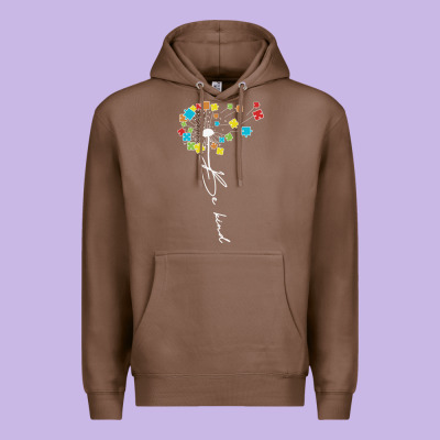 Dandelion Autism Puzzle Be Kind Premium Hoodie Designed By Cowhidedigitalart