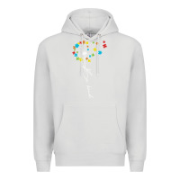 Dove Grey Dandelion Autism Puzzle Be Kind Premium Hoodie - CowhideDigitalArt