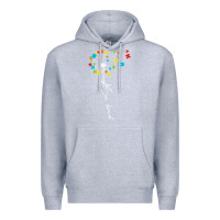 Heather Grey Dandelion Autism Puzzle Be Kind Premium Hoodie - CowhideDigitalArt