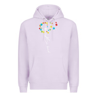 Lilac Dandelion Autism Puzzle Be Kind Premium Hoodie - CowhideDigitalArt
