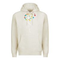 Oatmeal Heather Dandelion Autism Puzzle Be Kind Premium Hoodie - CowhideDigitalArt