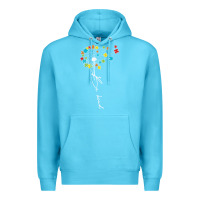 Ocean Blue Dandelion Autism Puzzle Be Kind Premium Hoodie - CowhideDigitalArt