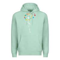 Seafoam Dandelion Autism Puzzle Be Kind Premium Hoodie - CowhideDigitalArt