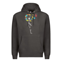 Smoke Dandelion Autism Puzzle Be Kind Premium Hoodie - CowhideDigitalArt