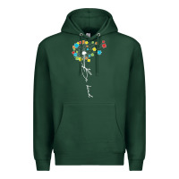 Sports Green Dandelion Autism Puzzle Be Kind Premium Hoodie - CowhideDigitalArt